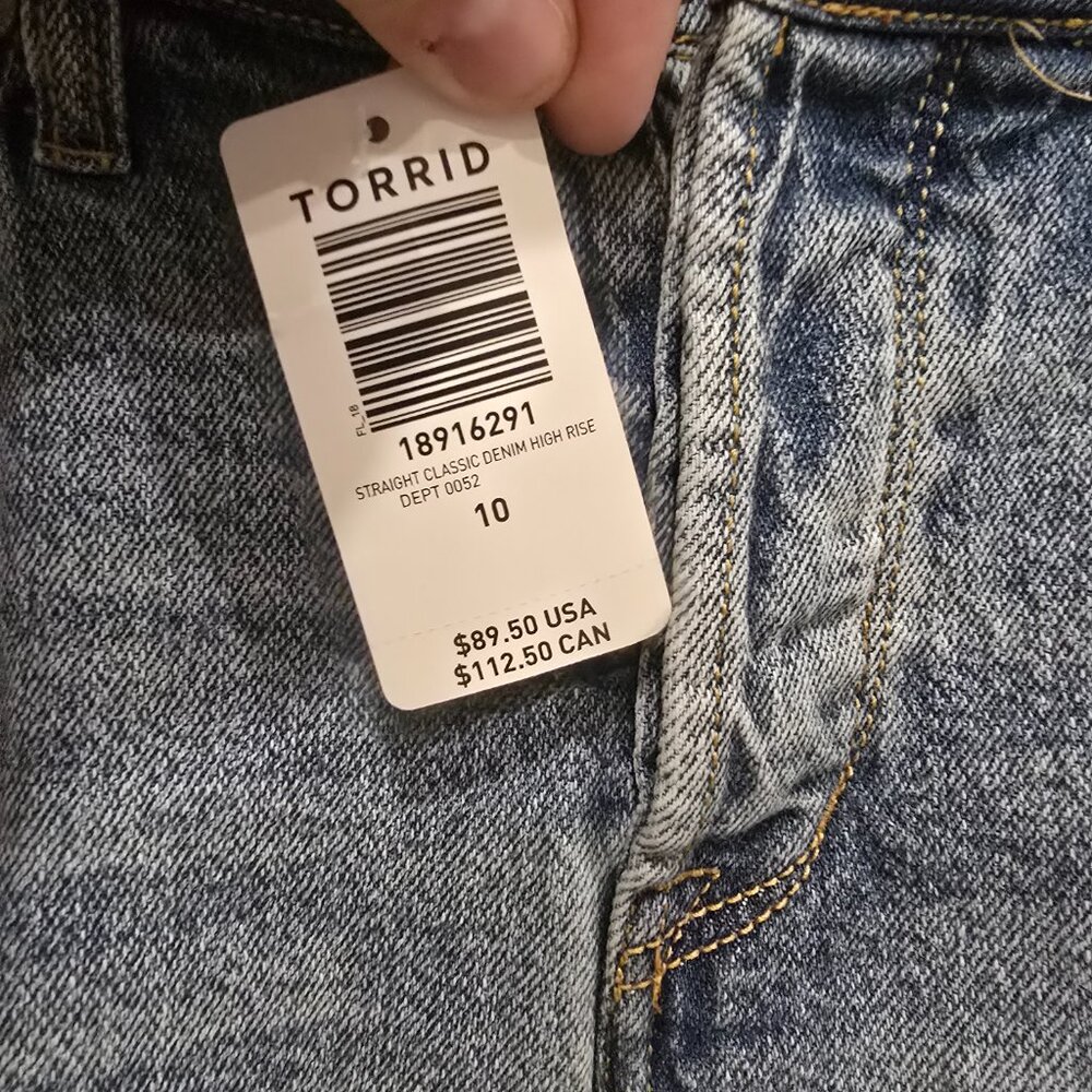 Torrid High Rise Straight Jeans | size 10 R - Picture 5 of 10